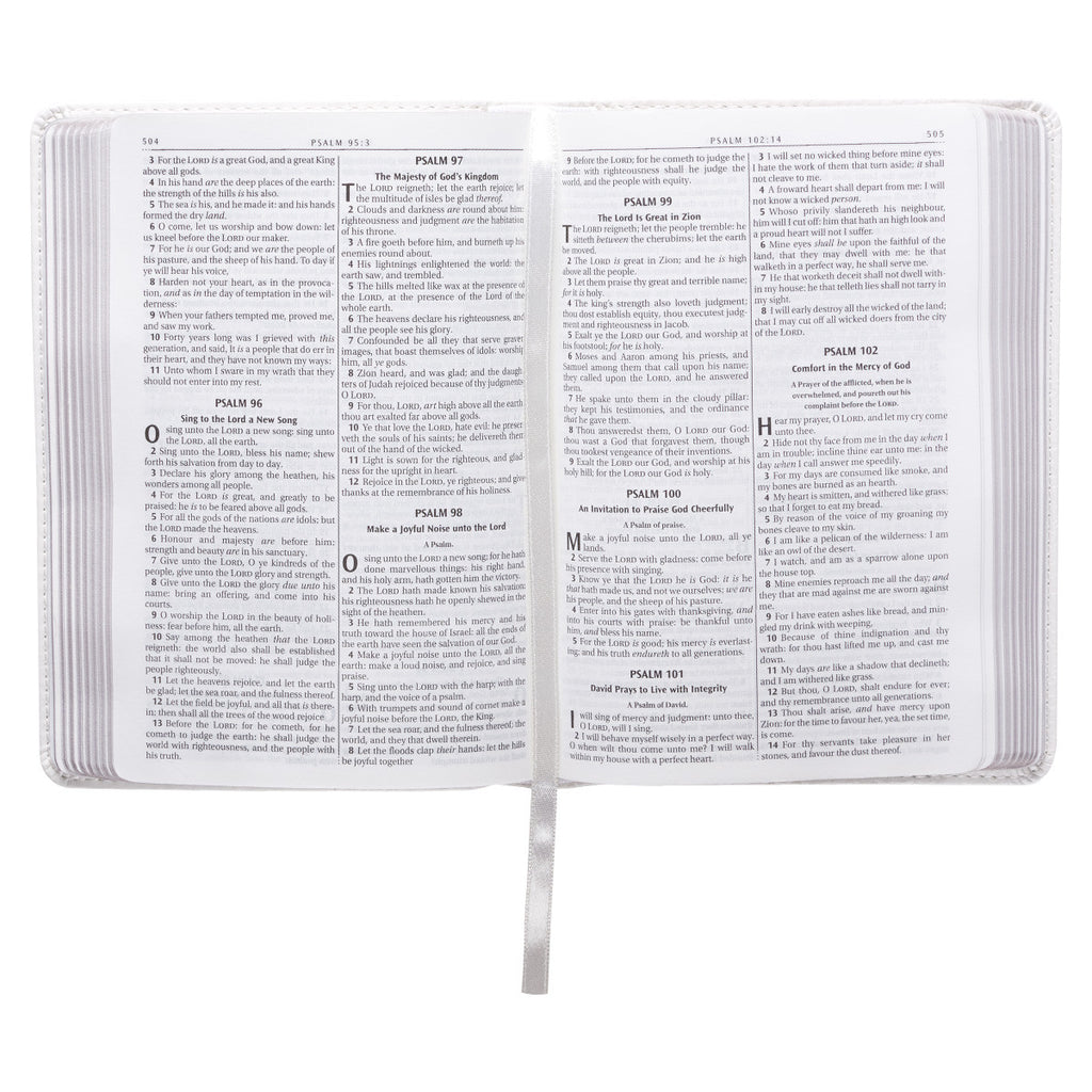 Compact King James Version Bible, White