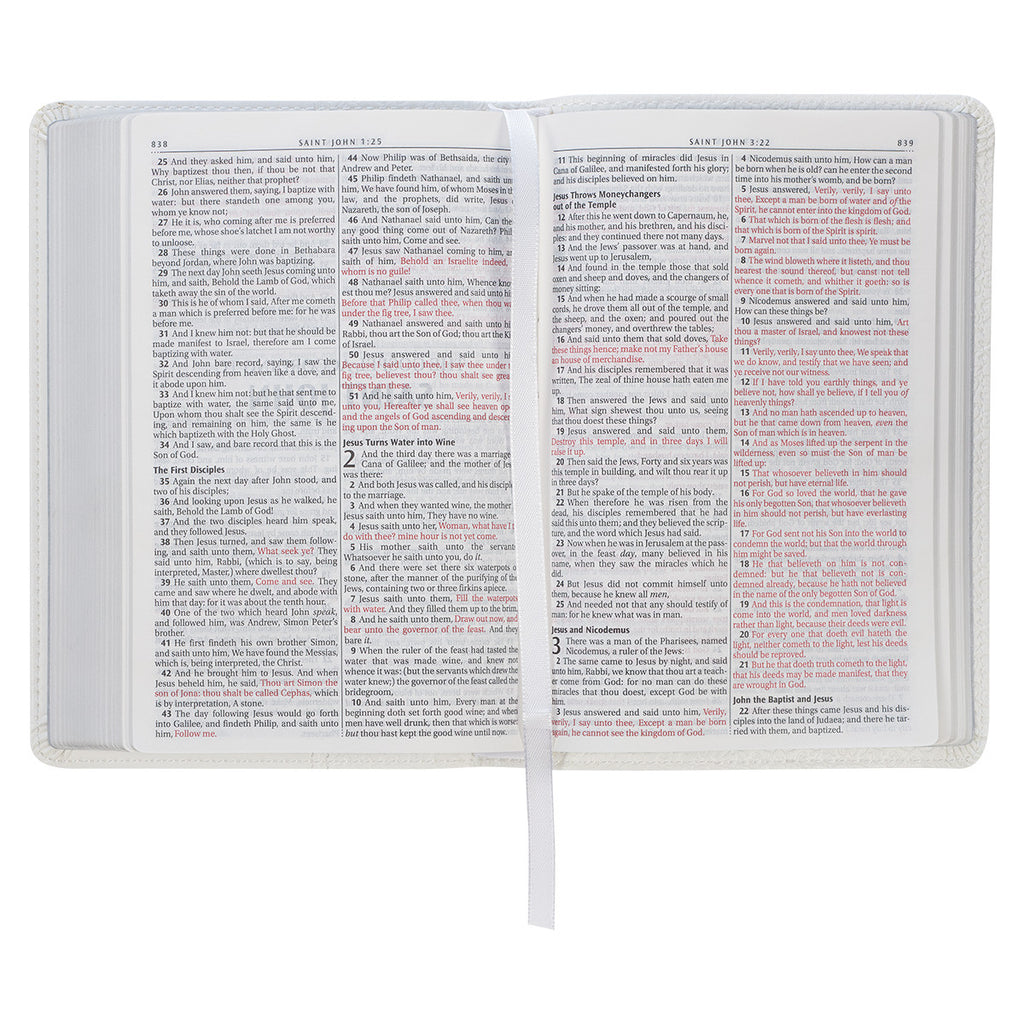 Compact King James Version Bible, White