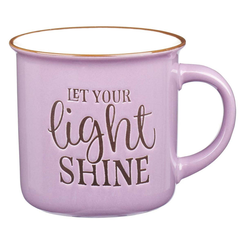 Let Your Light Shine Coffee Mug – Matthew 5:16 | Lavender Camp-Style