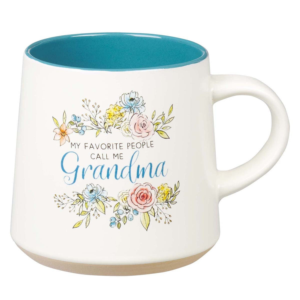 Grandma Ceramic Coffee Mug with Clay Dipped Base