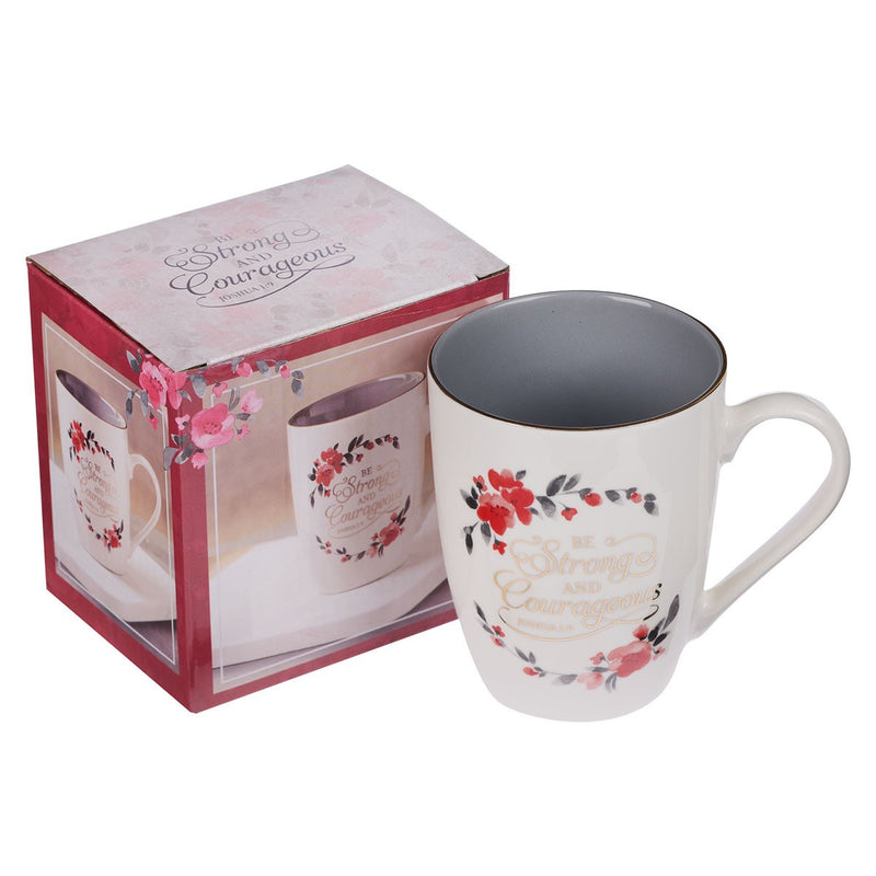 Be Strong & Courageous Ceramic Coffee Mug “ Joshua 1:9