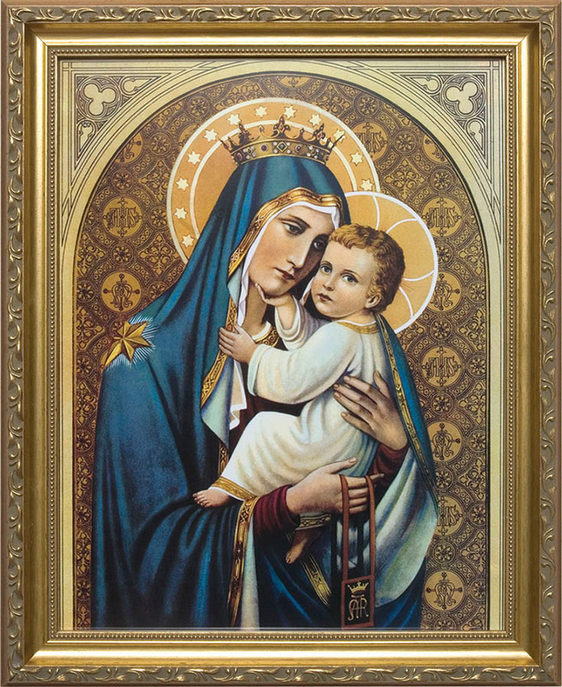 Picture - Our Lady of Mt. Carmel Framed Art 8X10