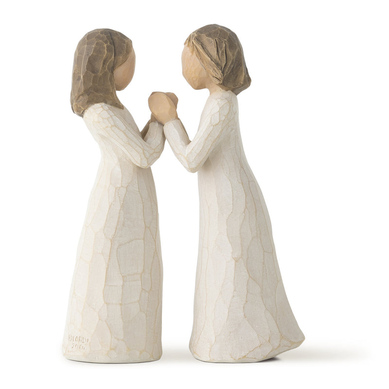 Sisters by Heart Willow Tree Figurine 4.5" – Friendship Gift | Demdaco