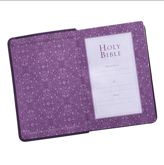 Compact Purple KJV Bible (Personalizable!)
