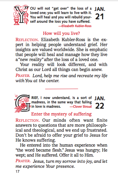 Daily Comfort While Grieving