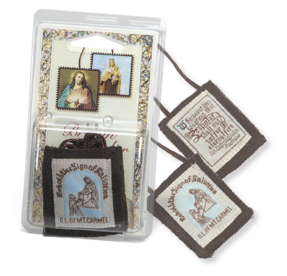 Brown Scapular 100% Wool