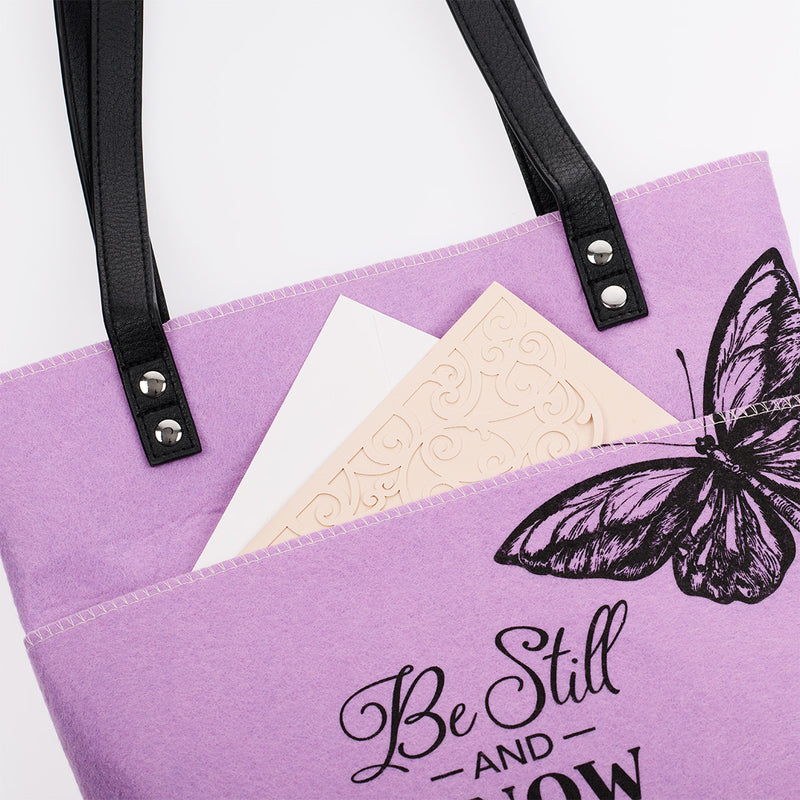 Tote Bag with Psalm 46:10