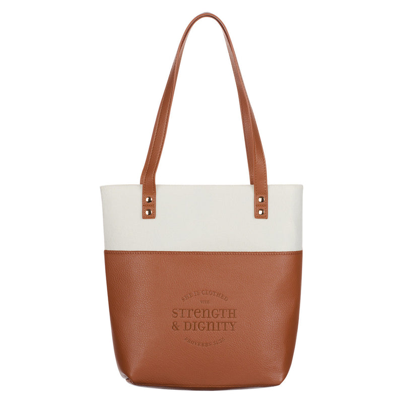 Tote Bag with Proverbs 31:25