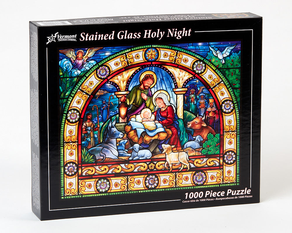 Stained Glass Holy Night Jigsaw Puzzle