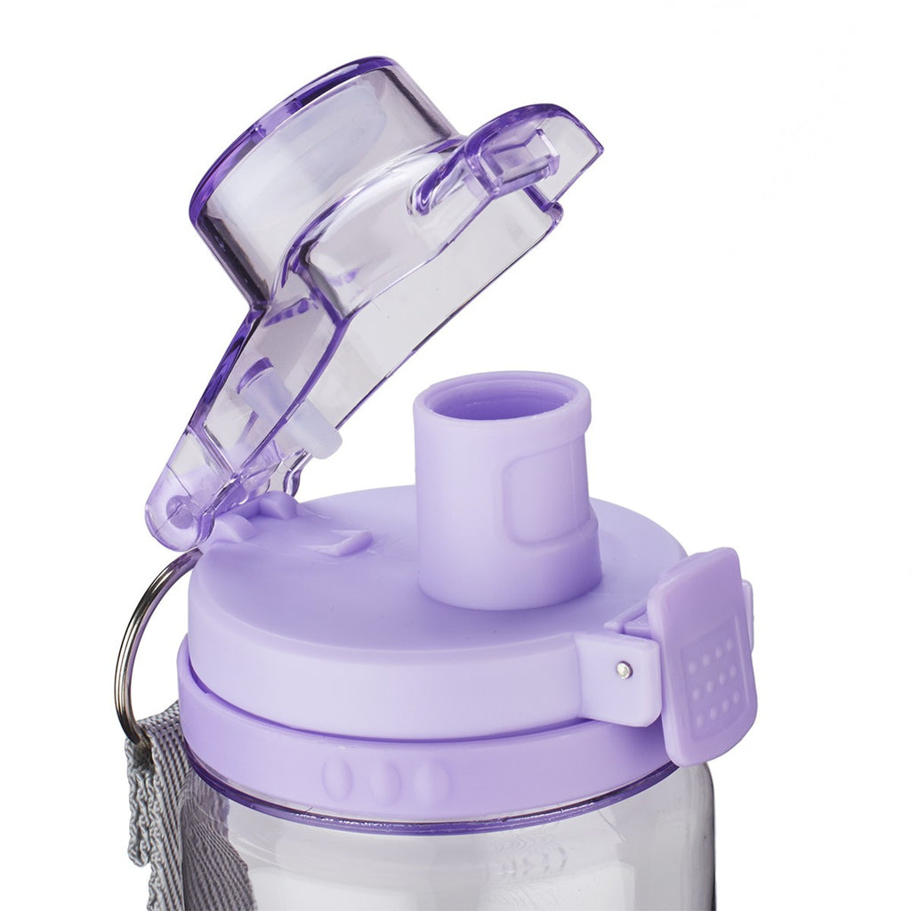 Trust in the Lord Purple BPA-free Plastic Water Bottle - Proverbs 3:5-6
