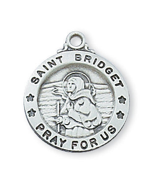 Bridget - St. Bridget Medal - Sterling Silver