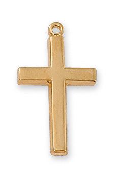 Cross Necklace - Gold over Sterling