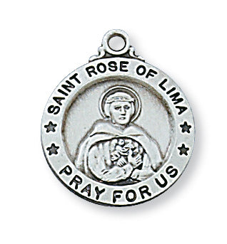 Rose - St. Rose Medal Sterling Silver