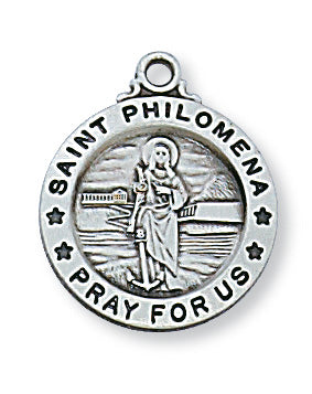 Philomena - St. Philomena Medal - Sterling Silver
