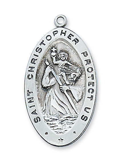 Christopher - St. Christopher Medal 24" Chain