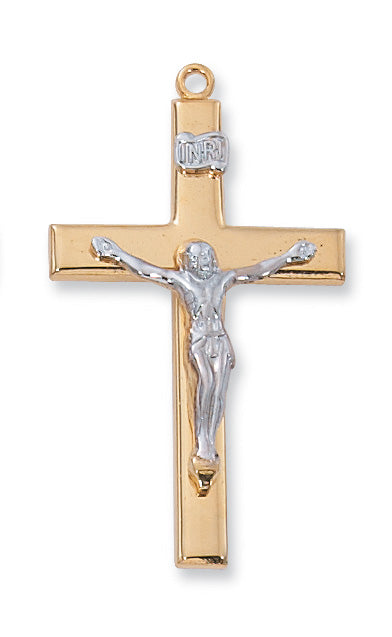 Crucifix Necklace - Gold over Sterling