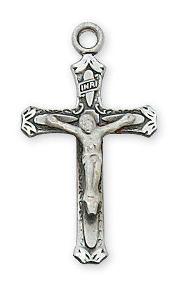 Crucifix Necklace - Sterling Silver 18"