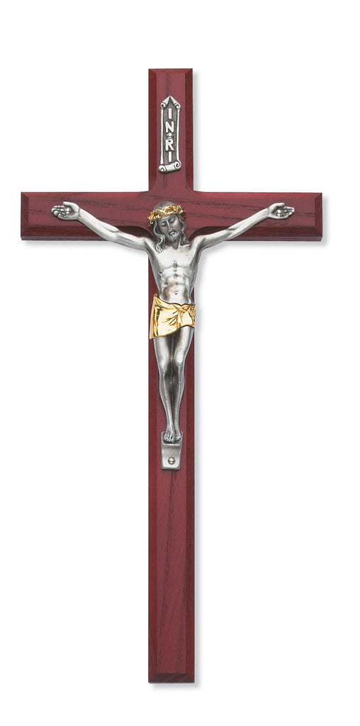 Crucifix - 10" Cherry Crucifix, Boxed