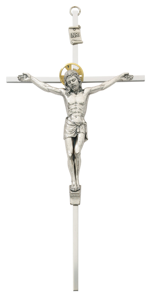 Benedict Crucifix - 10" Silver Crucifix, Boxed