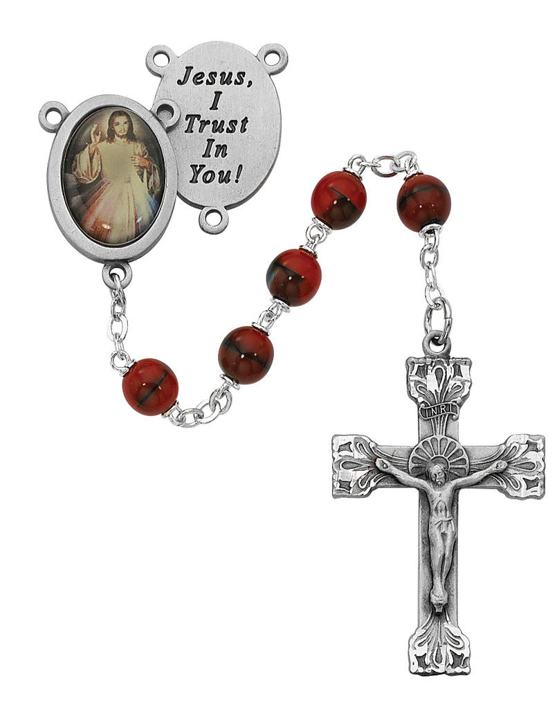 Rosary - Red and Black Boxed