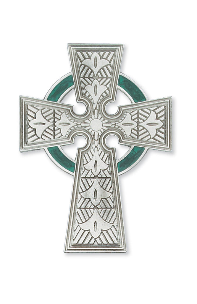 Irish Cross - 4 3/4" Pewter Cross, Boxed