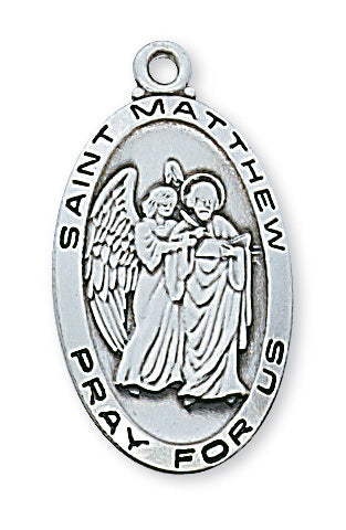 Matthew - St. Matthew Medal - Sterling Silver