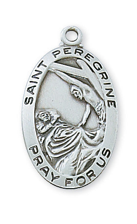 Peregrine - St. Peregrine Medal - Sterling Silver
