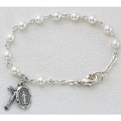 Bracelet - 5 12in Imitation Pearl Baby Bracelet
