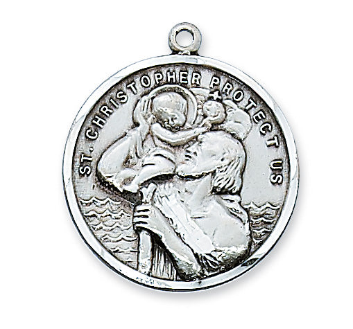 Christopher - St. Christopher Medal on 24" Chain