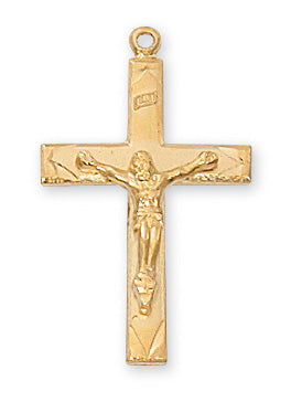 Crucifix Necklace - Gold over Sterling