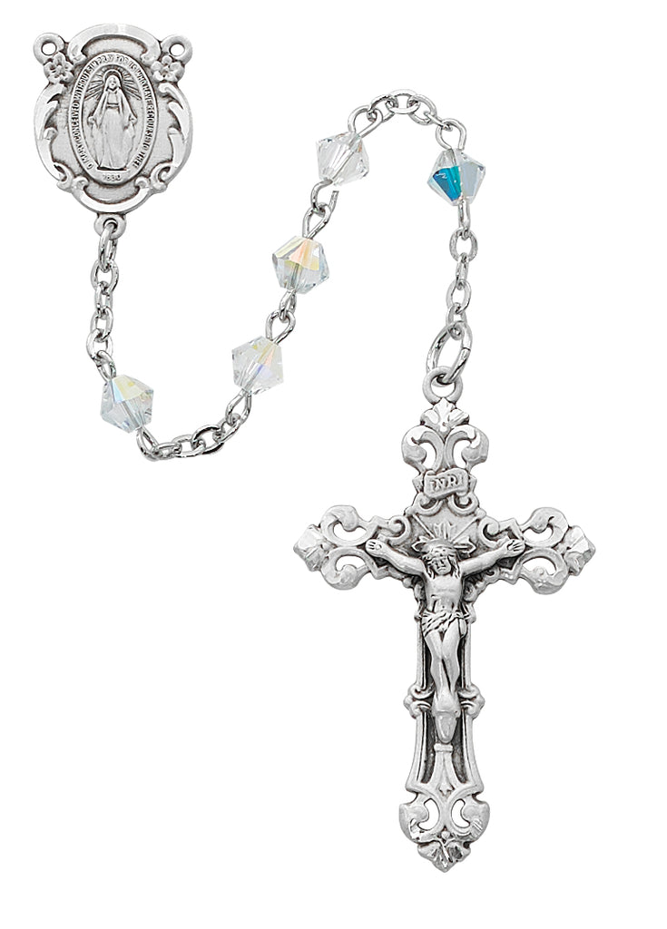 Rosary - Crystal Swarovski Bead Rosary Boxed