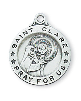 Clare - St. Clare Medal - Sterling Silver