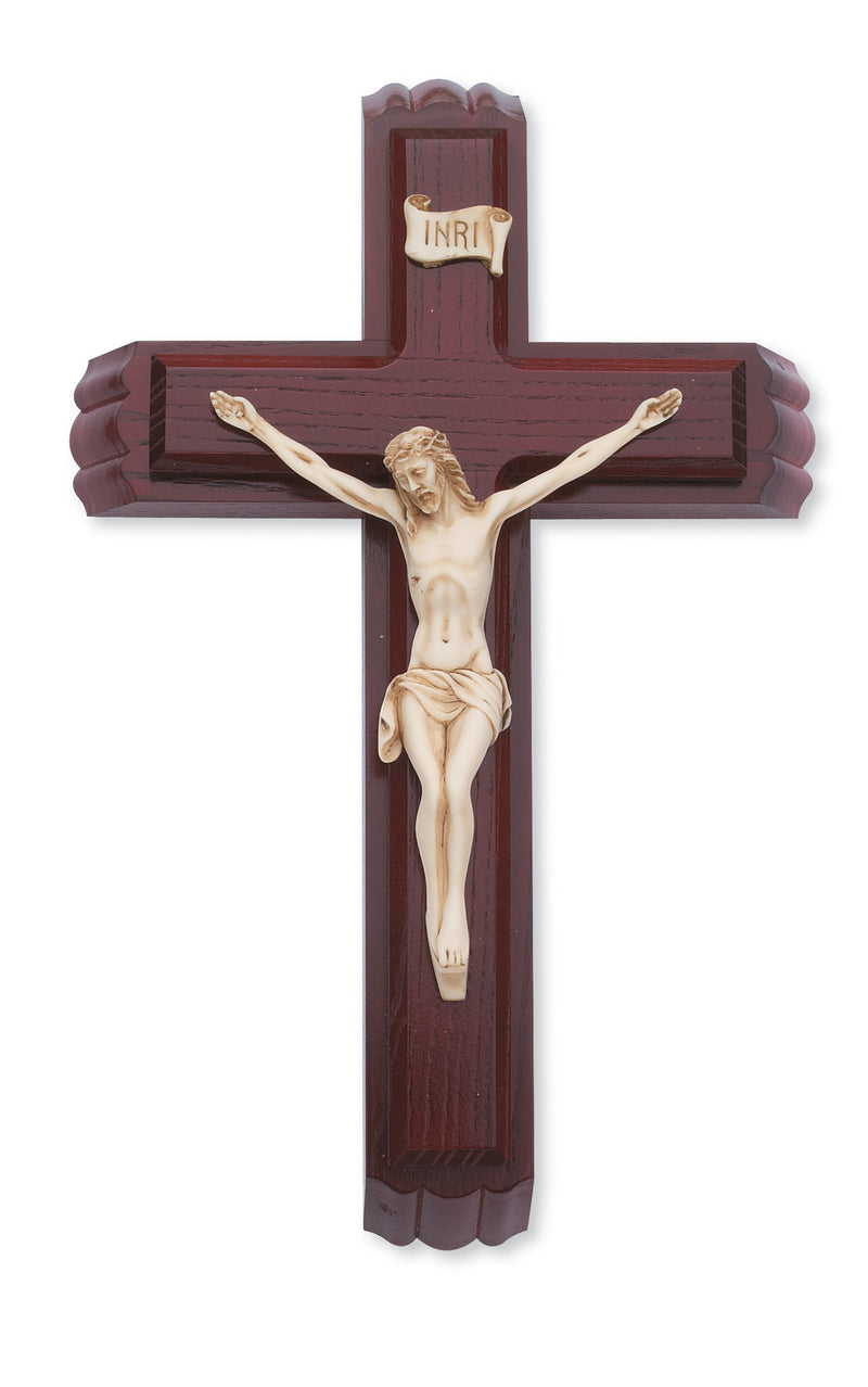 Sick Call Crucifix - 13 in. Cherry Sick Call Boxed
