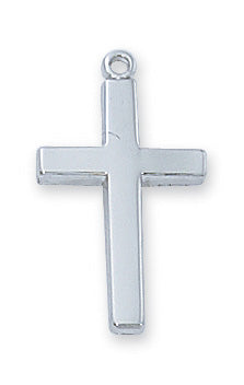 Cross Necklace - Sterling Silver 18"