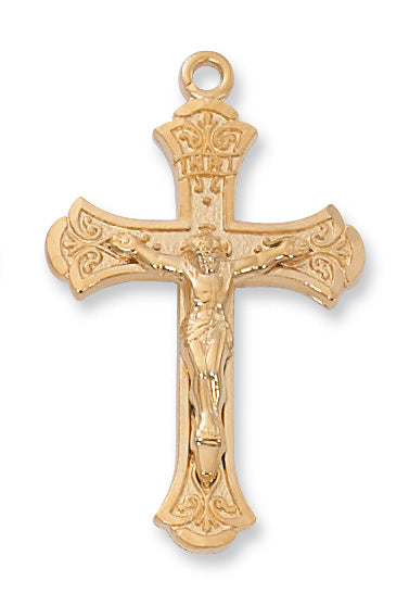 Crucifix Necklace - Gold over Sterling