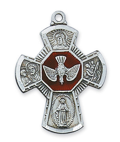 4-way Medal - Sterling Silver 24"