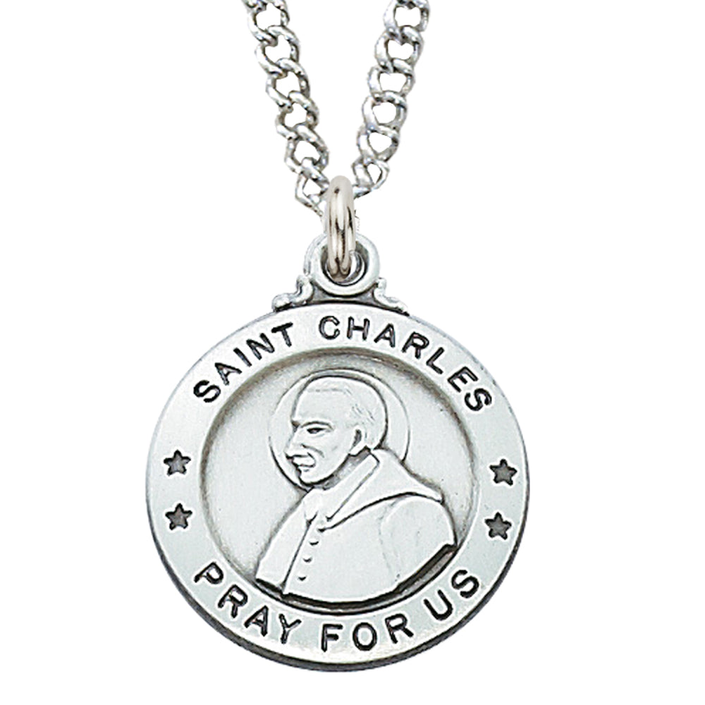 Charles - St. Charles Borromeo Medal - Sterling Silver