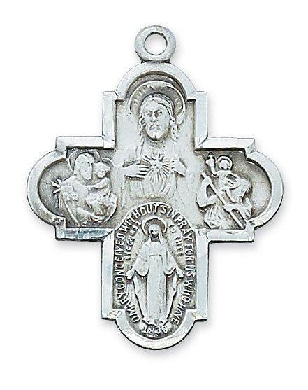 4-way Medal - Sterling Silver