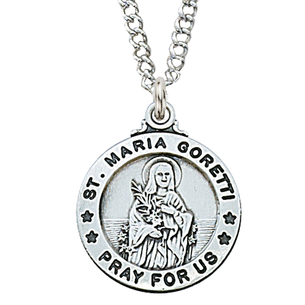 Maria - St. Maria Goretti Medal on 20" Chain
