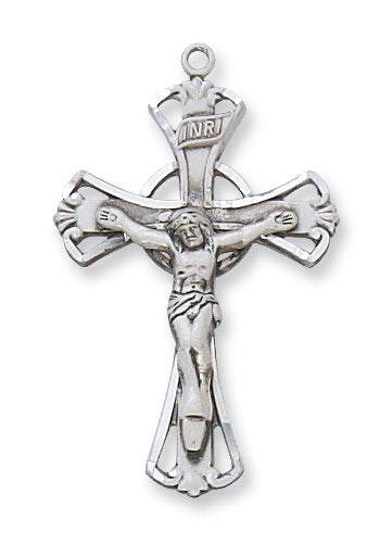 Crucifix Necklace - Sterling Silver 18"