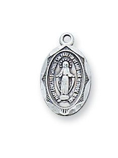 Miraculous Medal - Sterling Baby Pendant Boxed