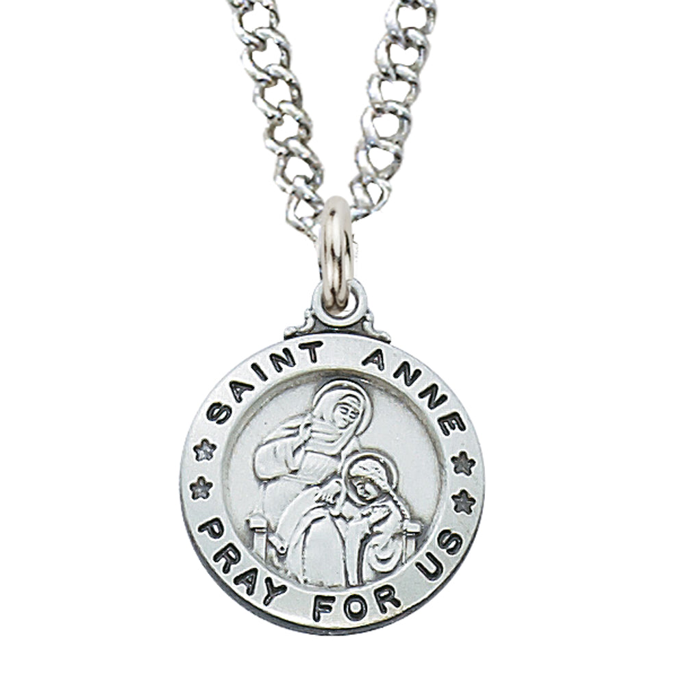 Anne - St. Anne Medal - Sterling Silver