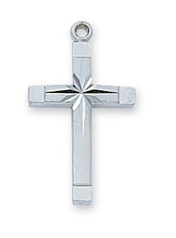 Cross Necklace - Sterling Silver 16-18