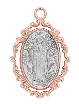 Guadalupe Medal - Rose-Gold over Sterling