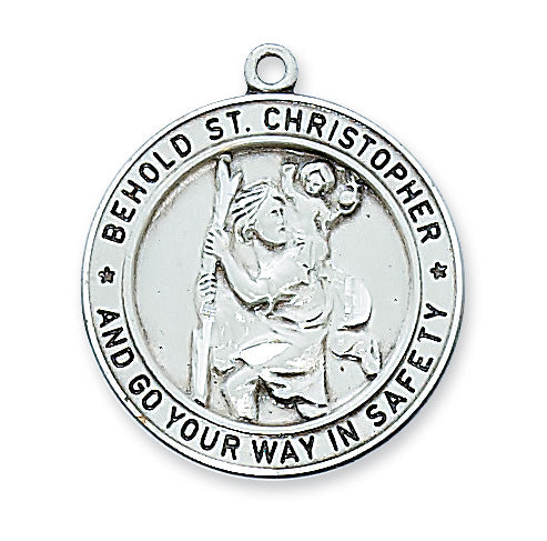 Christopher - St. Christopher Medal on 24" Chain
