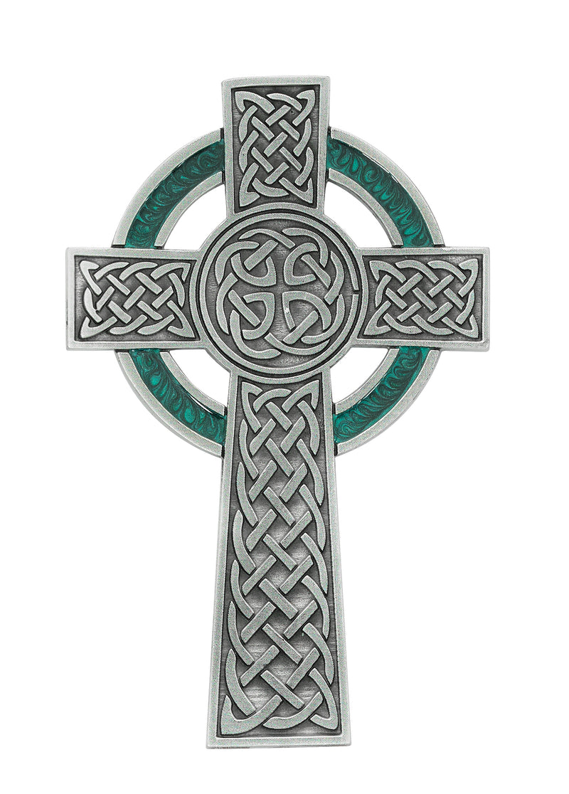 Irish Cross - 5 1/2" Pewter Cross, Boxed