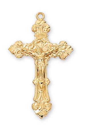 Crucifix Necklace - Gold over Sterling
