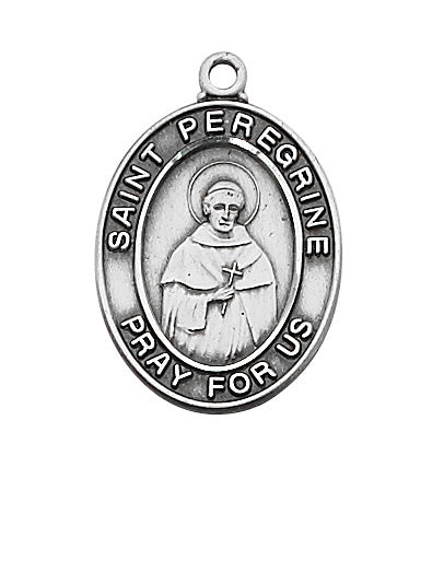 Peregrine - St. Peregrine Medal - Sterling Silver