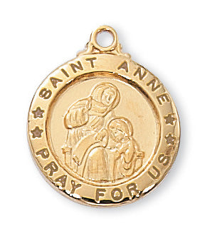 Anne - St. Anne Medal - Gold over Sterling
