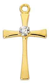 Cross Necklace - Gold over Sterling